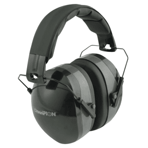 Champion Black/Gray Over-the-Head Earmuff 27 dB