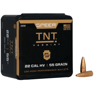 Speer Bullet 22cal .224 55gr Hp Tnt