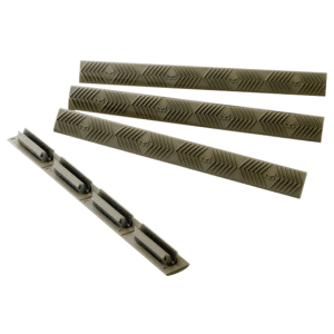 Ergo 4332OD MLok WedgeLok Slot Cover Mossberg Textured OD Green Rubber 4 Per Pack
