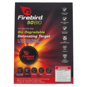 Firebird USA 50BIO 50BIO Mount Type Moving TrajectoryStatic Impact Enhancement FlashSmokeSound White Smoke Universal Firearm 50mm 10 Pk.