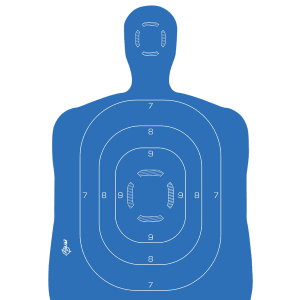 Allen Company EZ AIM Splash Reactive 23x35 Silhouette Paper Targets  25 Pack (Black/White)