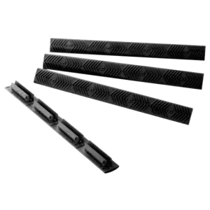 Ergo 4332BK MLok WedgeLok Slot Cover Mossberg Textured Black Rubber 4 Per Pack