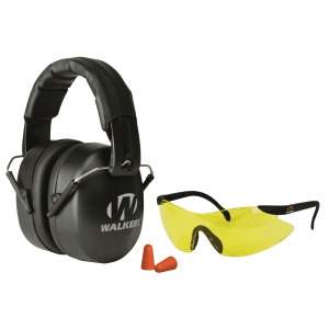Walkers Game Ear EXT Range Safety Combo Kit (Black)