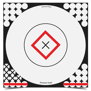 Birchwood Casey Shoot-N-C Open-Sight Reactive Bullseye Targets  5 Pack (Black/White)