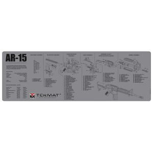 TekMat AR15 Gray Cleaning Mat 12x36 by Beck Tek LLC