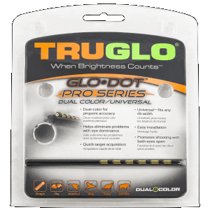 Truglo Glo-Dot Pro Series Fiber Optic Shotgun Sight Black