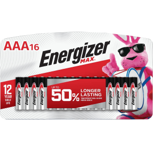 Energizer AAA Max Alkaline 1.5 Volt Batteries  16 Pack