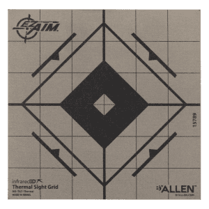 Allen Thermal Target Sight-In Grid Hanging Paper 6x6 Black/Gray