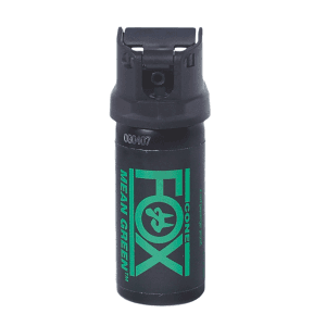 PSP Mean Green Pepper Spray Attacker Repellent Black Metal