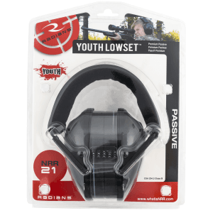 Radians Youth Black Over-Head Earmuffs 21dB