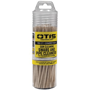 Otis FG241857 Swabs  Pipe Cleaners Combo Pack CottonWood 6 Long 100 Swabs50 Pipe Cleaners Includes Reusable Storage Tube