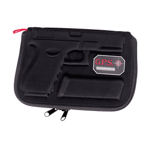 GPS Bags Black Airline Approved Handgun Zipper Case 907PC