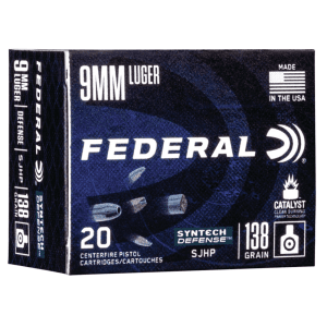 Federal Syntech Defense 9mm 138 Gr SJHP (Box)
