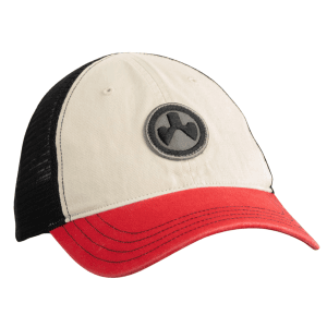 Magpul Mesh Snapback Trucker Hat with Patch  Adjustable (Stone/Red/Black)