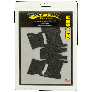 Talon Grips 001R Adhesive Grip Textured Black Rubber for Sig Compact P320 P250 M17 M18 with Medium Grip Module