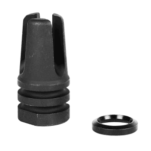 LBE 3-Prong Flash Hider Black Steel for 5.56x45mm NATO AR15