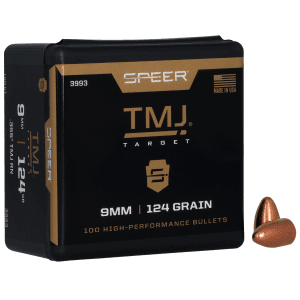 Speer 9mm 124gr Total Metal Jacket Ammo 100/Box