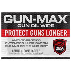 Real Avid AVGMW25 GunMax Gun Oil Against Corrosion  Lubricates Wipes 25 Count