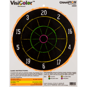 Champion Targets VisiShot 11x14 Dartboard Paper Targets  10 Pack