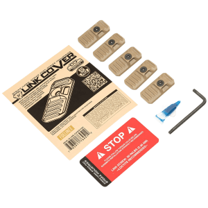 Strike Industries LINKCOVERFDE LINK Cover Flat Dark Earth Polymer for Mlok Keymod Rails 5 Pack