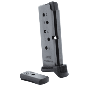 DuraMag Replacement 6rd 380 ACP for Ruger LCP Black