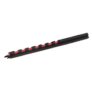 Truglo Glo-Dot Pro Shotgun Vent Rib Red Fiber Optic Black