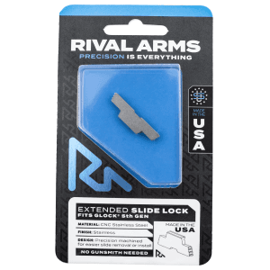 Rival Arms Slide Lock Extended Polished Stainless for Glock Gen5