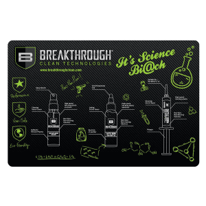 Breakthrough Clean BTRGMP Cleaning Mat Pistol Polyester Top wNeoprene Rubber Backing 11 x 17