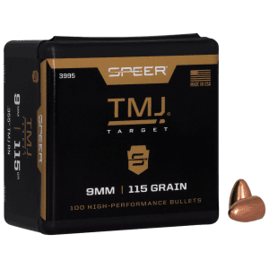 Speer TMJ 9mm 115gr Target Projectiles 100 Count