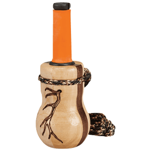 Wayne Carltons Walnut/Maple Wood Barrel Lil Heifer Cow Call