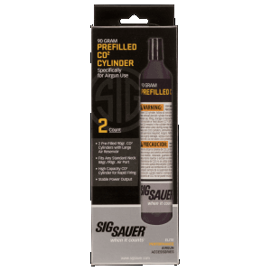 Sig Sauer 90 Gram CO2 Air Gun Cartridge Cylinders  2 Pack
