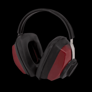 Radians Adjustable Earmuff Black Red 26 dB NRR