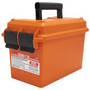 MTM Case-Gard Ammo Can 50Cal Orange Weather Resistant