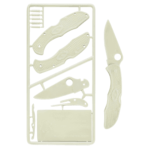 Spyderco Delica 4 Plastic Kit For Children Ages 7+ Glow-In-The-Dark Plastic PLKIT1