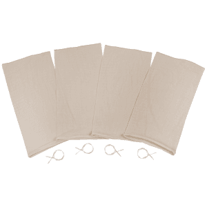 Natural Cotton Blend Deer Quarter Bags 4 Pack