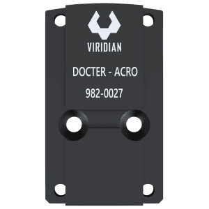 Viridian 9820027 RFX45 Docter Mounting Adapter  Black Anodized