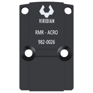 Viridian 9820026 RFX45 RMR Mounting Adapter  Black Anodized