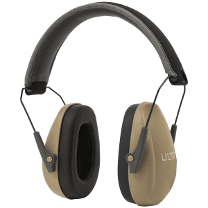 Allen Slim Taupe Over-Head Earmuffs 23 dB NRR