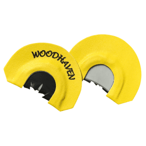 Woodhaven Custom Calls Black Reactor Yellow V-Cut Mouth Call