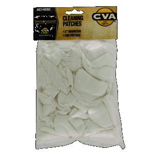 CVA AC1455C Cleaning Patches  2 Cotton 500 Per Pkg