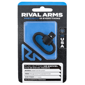 Rival Arms Swivel Push Button Black Steel for Picatinny Rails
