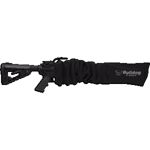 Bulldog Moisture Resistant Black Knit Gun Sock for Tactical Rifle (45 x 6) BD158