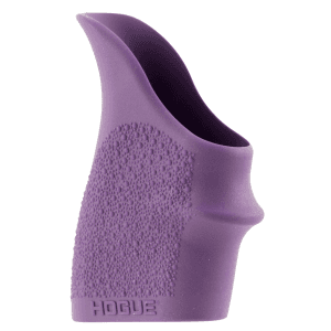 Hogue 18206 HandAll Beavertail Grip Sleeve Textured Purple Rubber For Glock 42 43