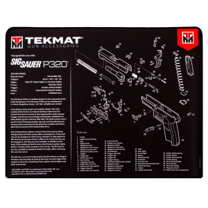 TekMat TEKR20SIGP320 Sig Sauer P320 Ultra 20 Cleaning Mat Sig P320 Parts Diagram 15 x 20