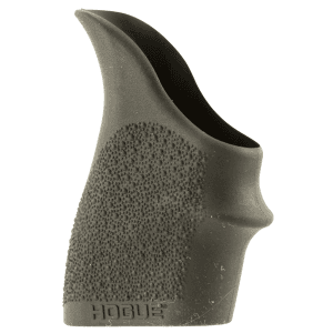 Hogue 18300 HandAll Beavertail Grip Sleeve made of Rubber with Textured Black Finish Finger Groove for SW MP Shield 45 Kahr PSeries CW 9 40