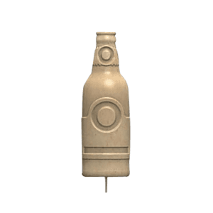Birchwood Casey 3D Stake Bottle Targets  6 Pack (Beige)