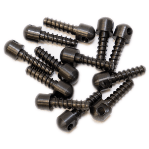 GrovTec US Swivel Studs Wood Screws Black 0.75 12 Pack