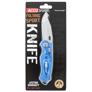 AccuSharp 701C Sport 3 Folding Plain Stainless Steel Blade 701C