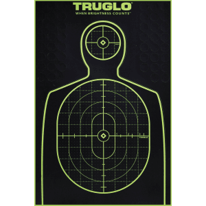 TRUGLO Tru-See Splatter 12x18 Silhouette Paper Targets  6 Pack (Black/Green)