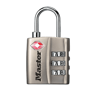 Nickel TSA-Approved Master Combination Luggage Lock